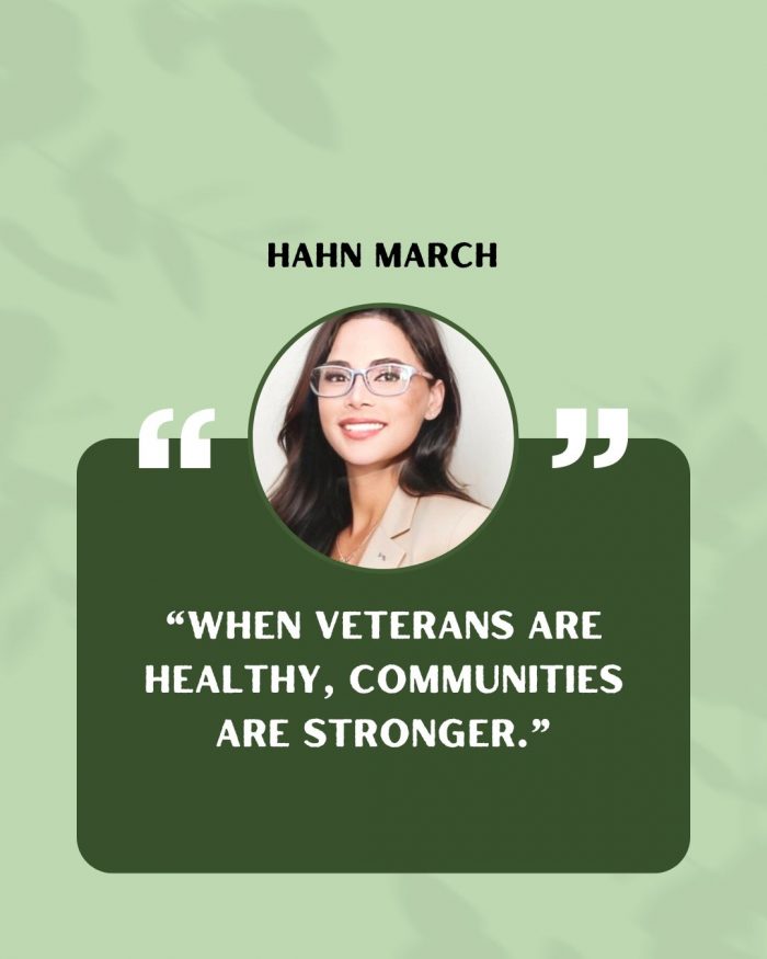 Hahn March on Why Healthy Veterans Build Stronger Communities