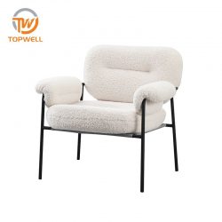 Leisure Sofa Velvet Seat Powder Coating Leg DC-7706