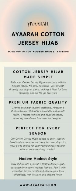 Ayaarah Cotton Jersey Hijab – Your Go-To for Modern Modest Fashion