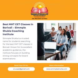 Best MHT CET Classes in Borivali – Simmple Shukla Coaching Institute