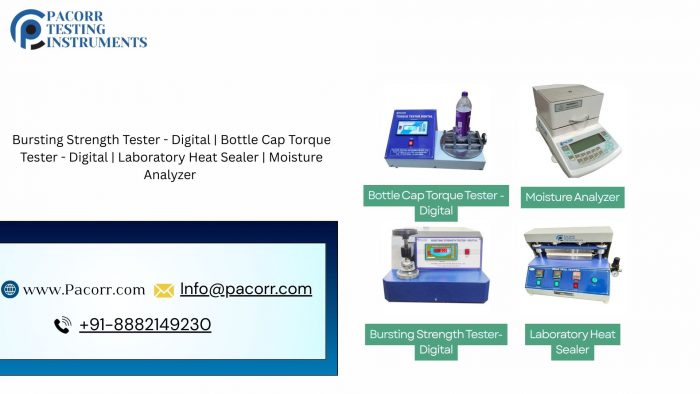 Complete Packaging Testing Solutions Bursting, Torque, Heat Sealer & Moisture Analyzer