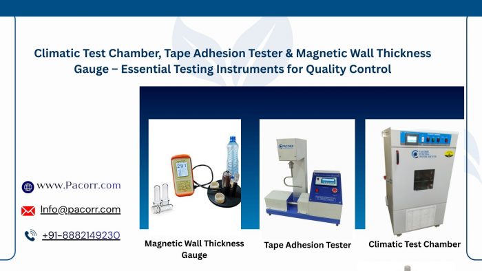 Reliable Quality Control with Climatic Test Chamber, Adhesion Tester & Thickness Gauge