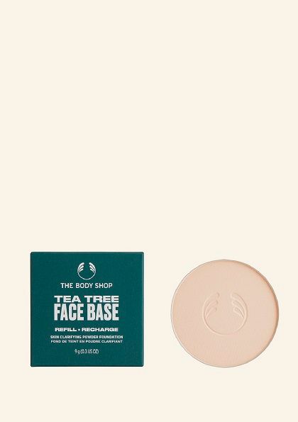 Tea Tree Face Base Tan 1W Matte Powder Foundation Coverage