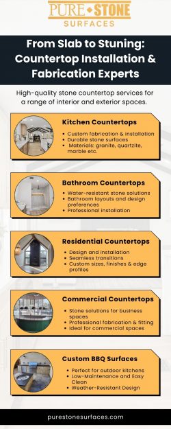 Reliable Countertop Fabrication in Denver,Co by PureStone Surfaces