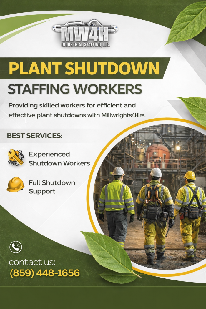 Plant Shutdown Workers Staffing Workers With Millwrights4Hire
