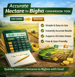 Fast & Accurate Hectare to Bigha Converter for Easy Land Calculations 🌾🔢
