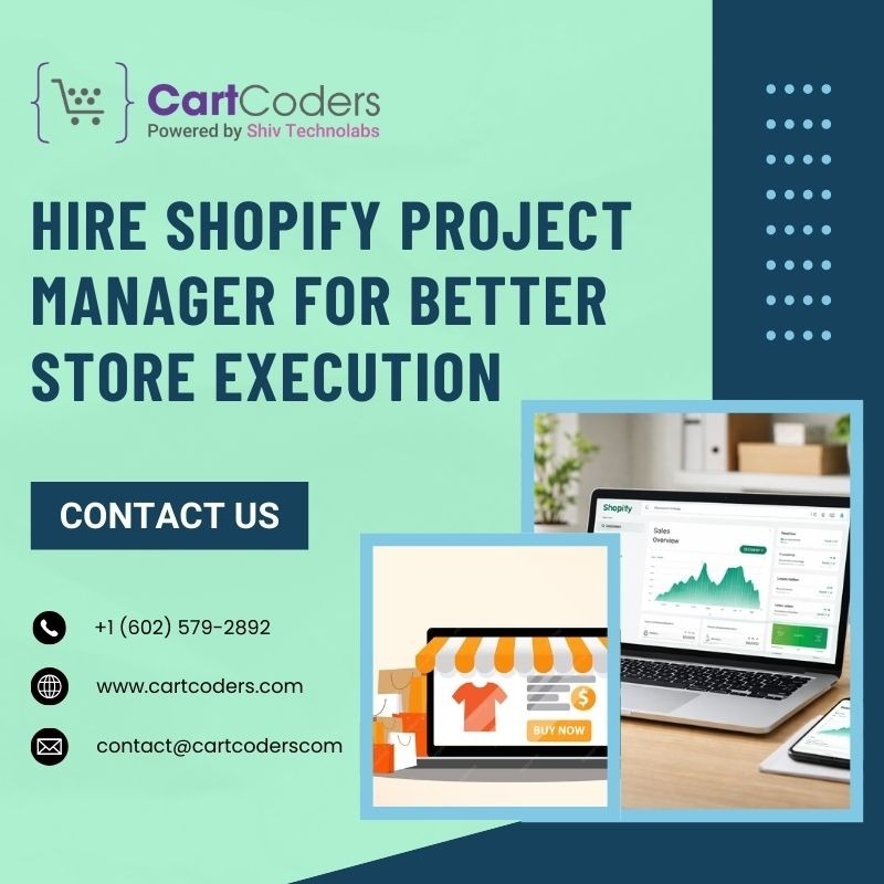 Hire Shopify Project Manager from CartCoders for eCommerce