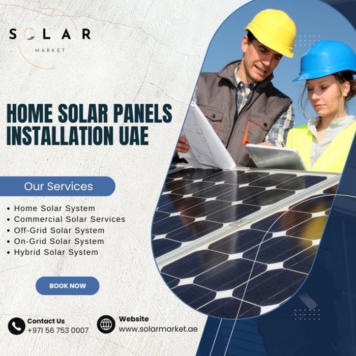 home solar panels installation UAE