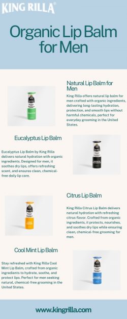 Natural Lip Balm for Men | King Rilla
