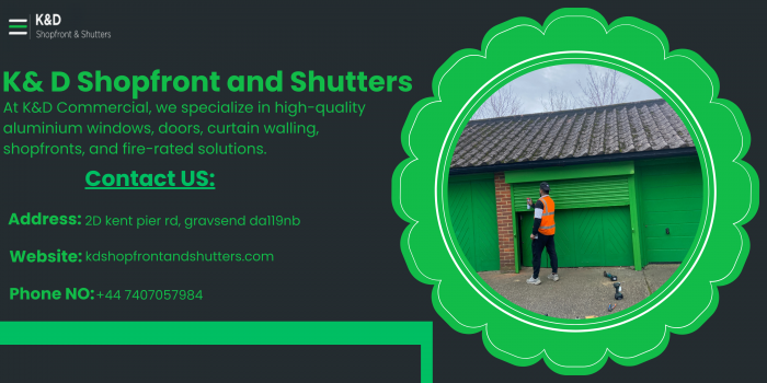 Modern Shop Front Roller Shutter Doors Installation
