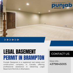 Legal Basement Permit in Brampton | Punjab Designers Canada