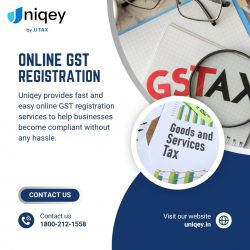 Fast and Easy Online GST Registration Services | Uniqey