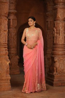 Shop Pure Chiffon Gota Patti Saree Online in India – Geroo Jaipur