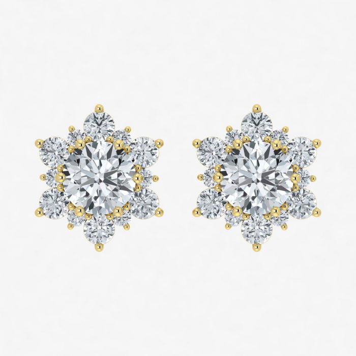 ShopQSE: Elevating Elegance with Diamond Snowflake Earrings and 2 Ct Lab Grown Diamond Jewelry