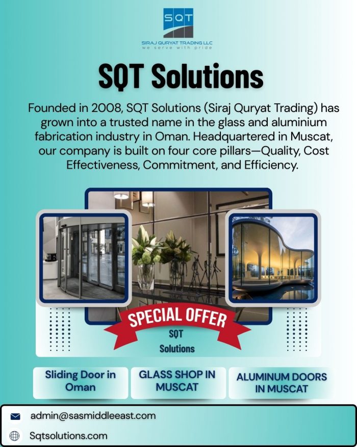 Professional Glass Shop in Muscat – SQT Solutions