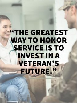 Hahn March on Honoring Service Through Investing in Veterans’ Futures