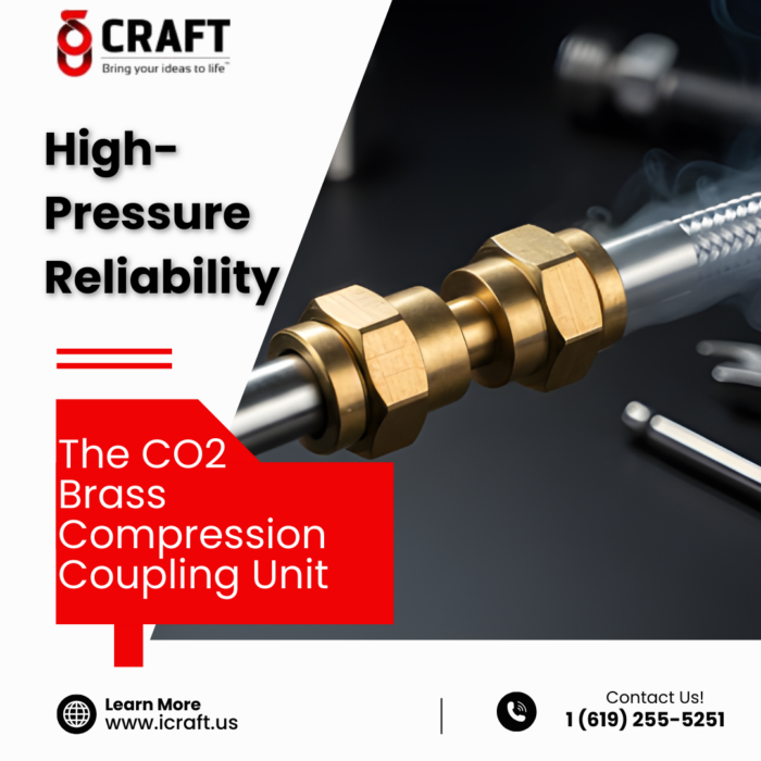 CO2 Brass Compression Coupling Unit for High-Pressure Reliability