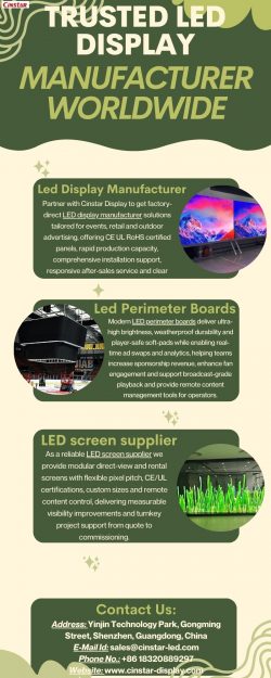 Trusted Led Display Manufacturer Worldwide