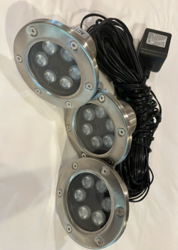 LED Pond Fountain Lights in White and Multi-Color