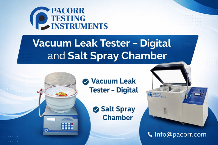 Ensure Quality with Pacorr Vacuum Leak Tester & Salt Spray Chamber