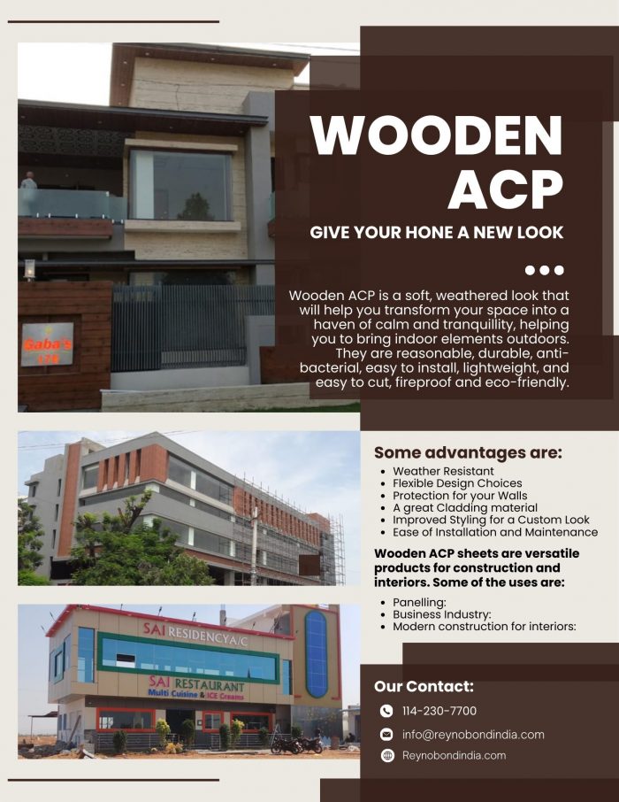 Wooden ACP for Elegant and Durable Wall Cladding