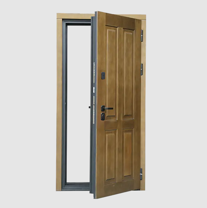 Steel-Wooden Entrance Door hybrid structure explanation