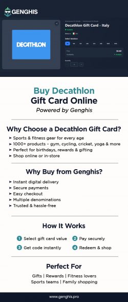Buy Decathlon Gift Card Online – Fast & Secure