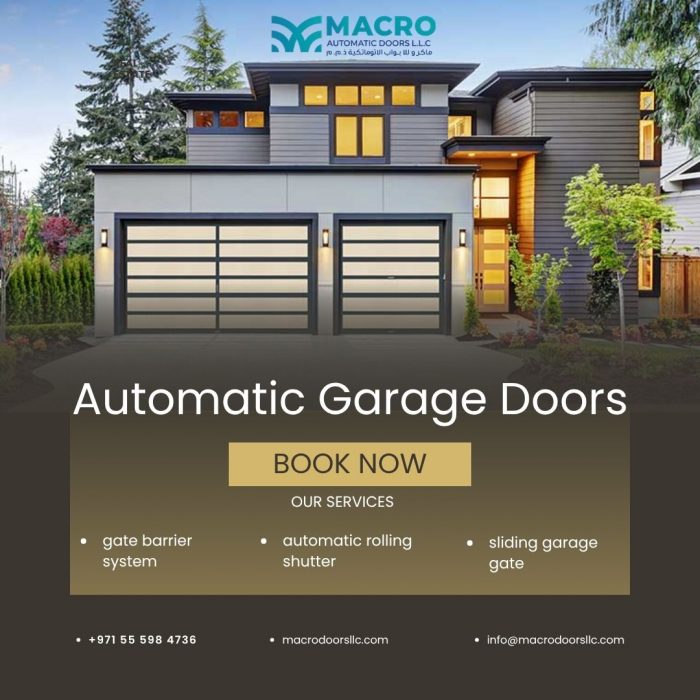 Automatic Garage Door Dubai | Macro Doors LLC