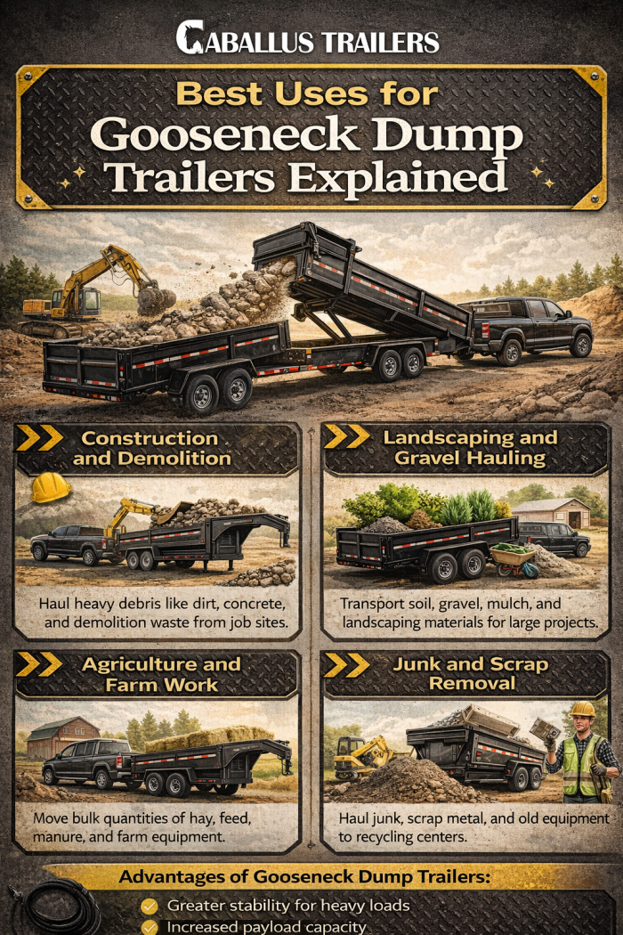 Best Uses for Gooseneck Dump Trailers Explained