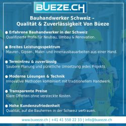 Bauhandwerker Schweiz – Qualität & Zuverlässigkeit Von Büeze