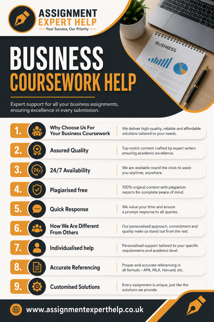 Online Business Coursework Help You Can Trust