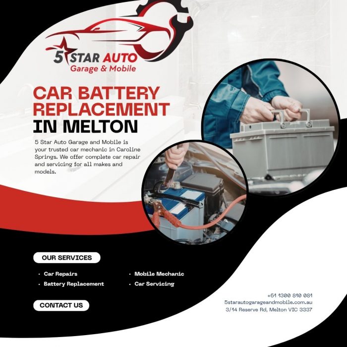 Fast Car Battery Replacement in Melton | 5 Star Auto Garage