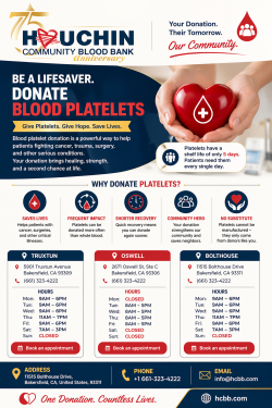 Blood Platelet Donation: Save Lives Faster | Houchin Community Blood Bank