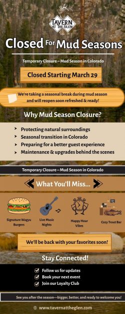 Temporarily Closed for Mud Season – Bigger Experiences Await at Reopening