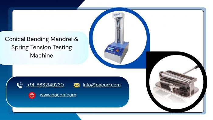 Conical Bending Mandrel & Spring Tension Testing Machine for Material Quality Testing