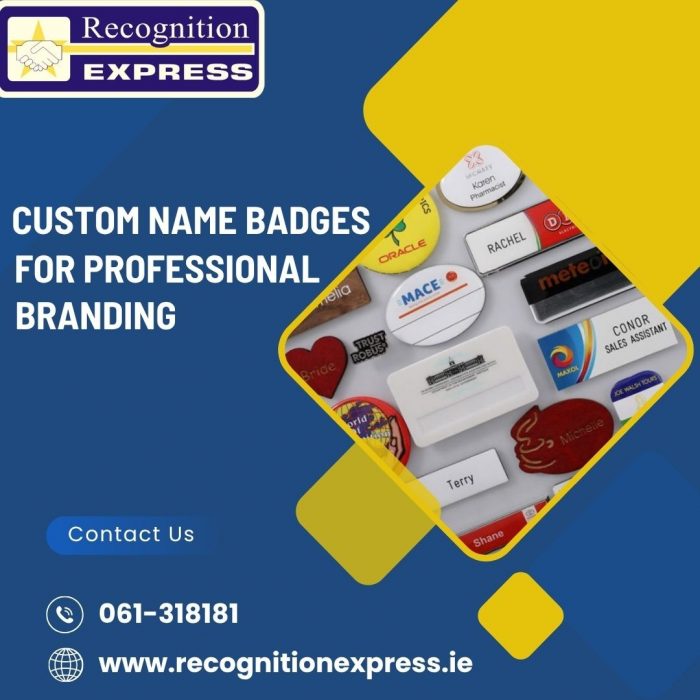 Custom Name Badges for Professional Branding