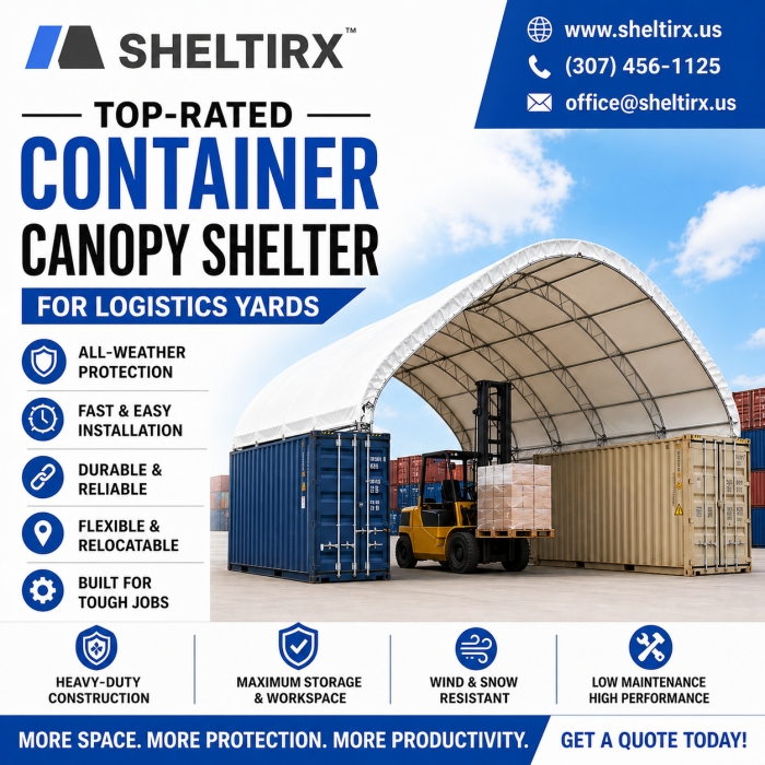 Top Choice for Sites – Container Canopy Shelter