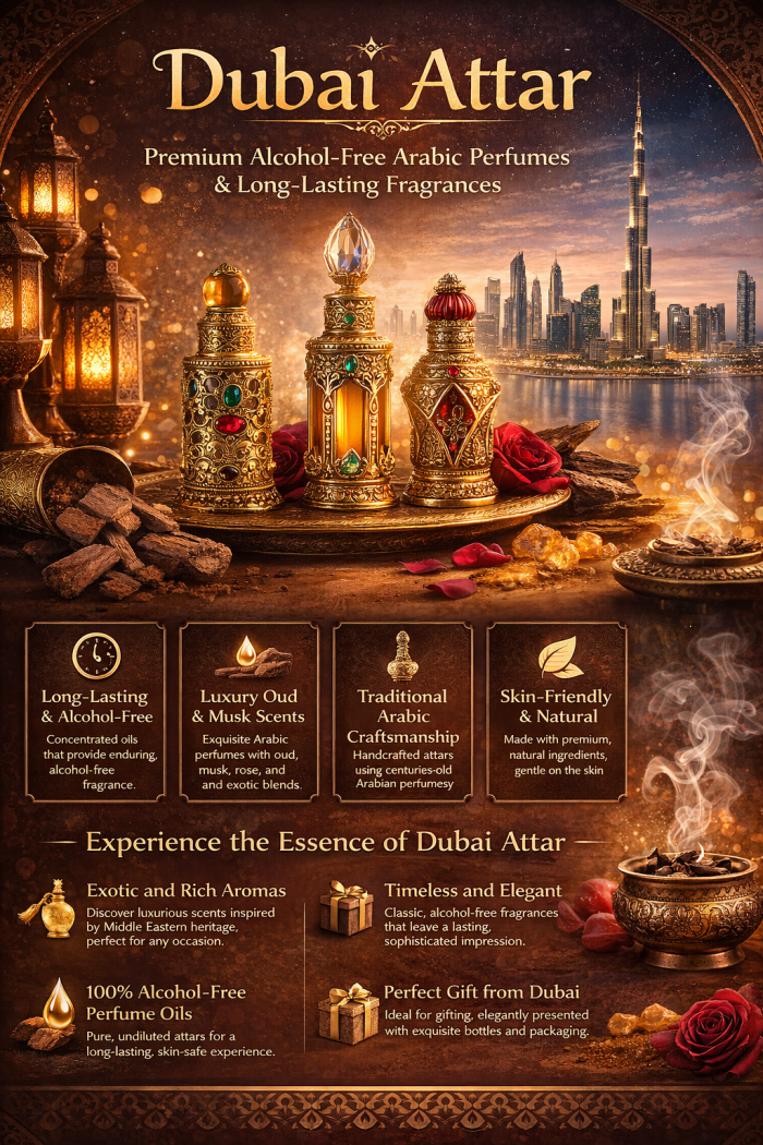 Dubai Attar | Premium Alcohol-Free Arabic Perfumes & Long-Lasting Fragrances