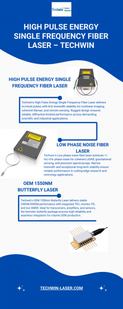 High Pulse Energy Single Frequency Fiber | Techwin Advanced Lasers
