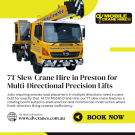 7T Slew Crane Hire in Preston for Multi-Directional Precision Lifts