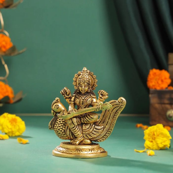 Shop Saraswati Maa Murti for Home & Pooja Online India