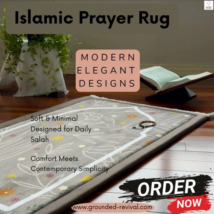 Islamic Prayer Rug With Modern Elegant Designs