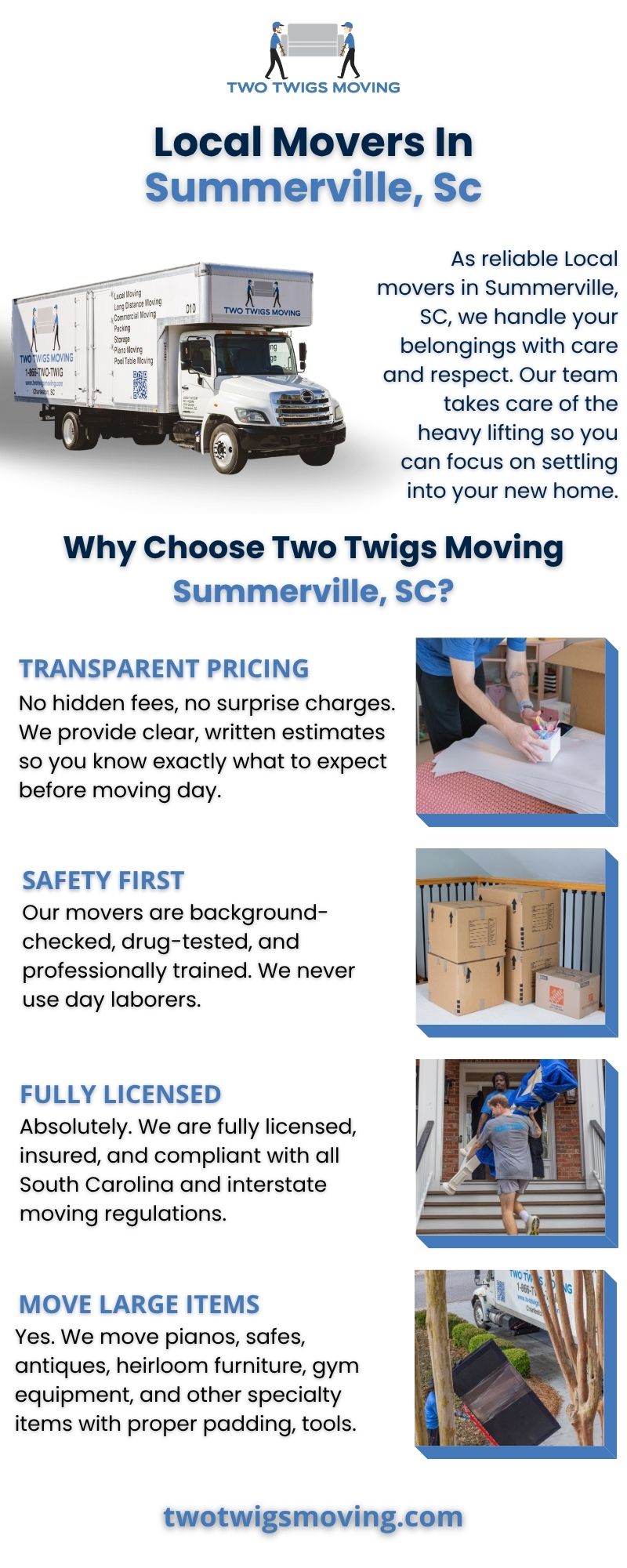 Local Movers In Summerville, Sc