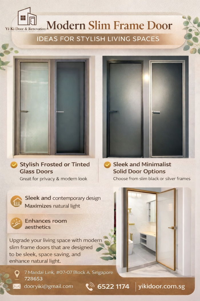 Modern Slim Frame Door Ideas for Stylish Living Spaces