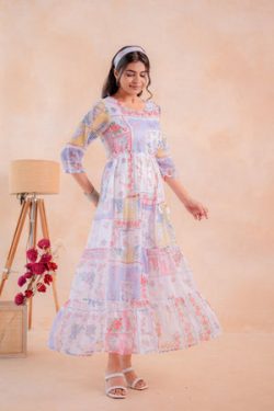 Buy Premium Ethnic Maxi Dress for Women Online in India