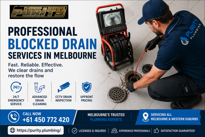 Professional Blocked Drain Services in Melbourne