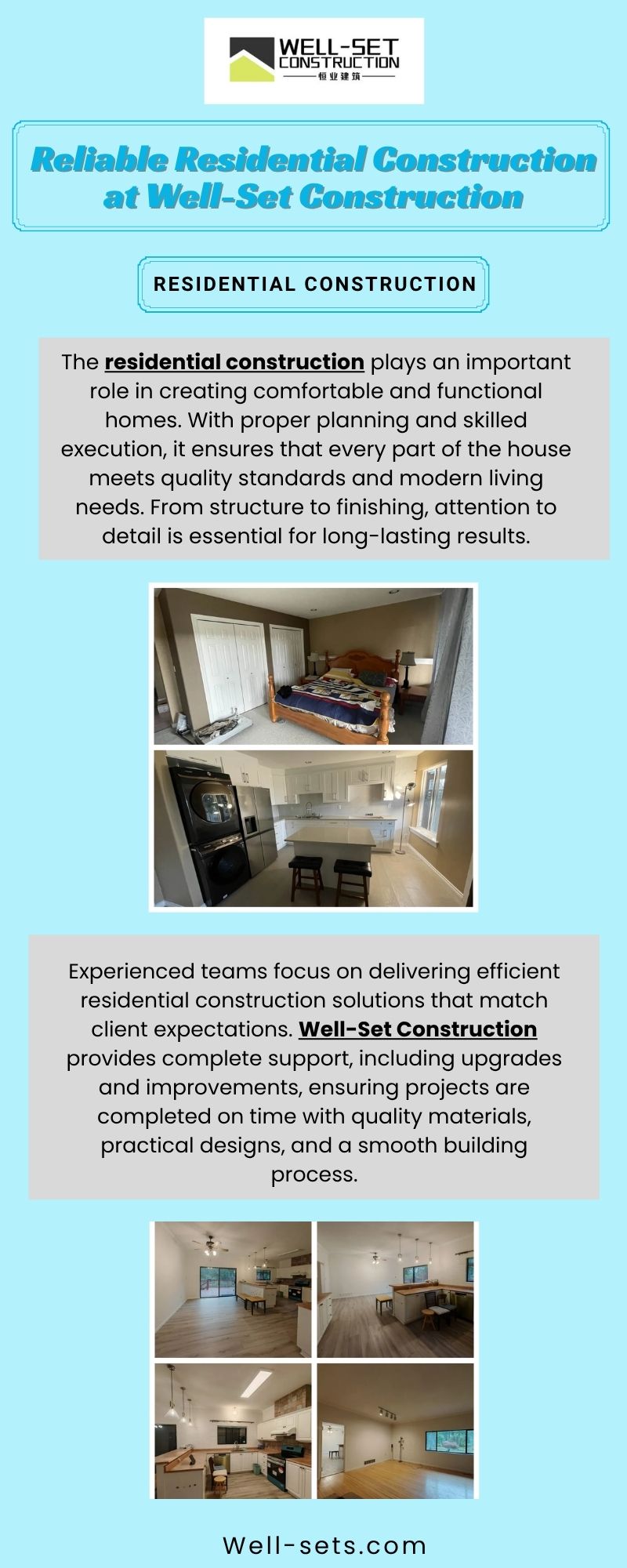 Reliable Residential Construction at Well-Set Construction