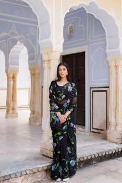 Shop Handcrafted Mukaish Sarees Online for Women in India