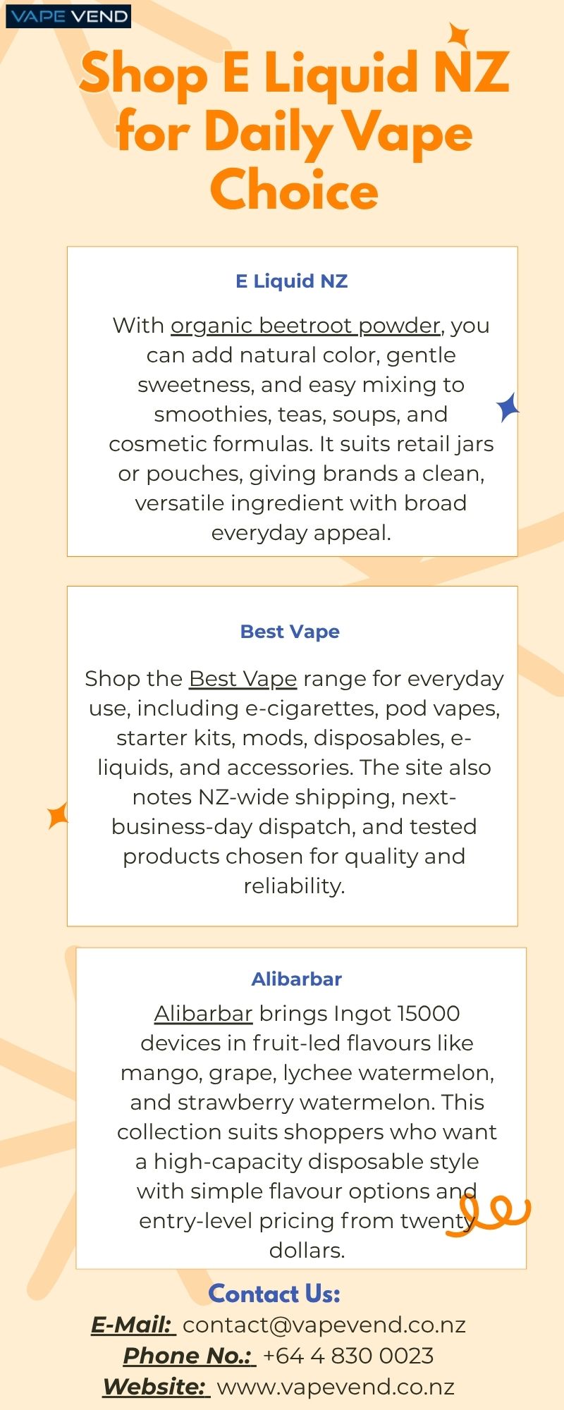 Shop E Liquid NZ for Daily Vape Choice