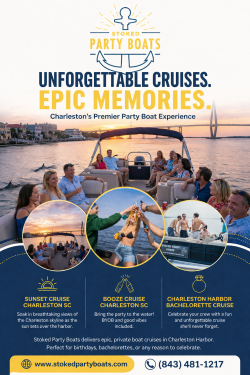 Stoked Party Boats Charleston’s Best Private Boat Rentals for Fun